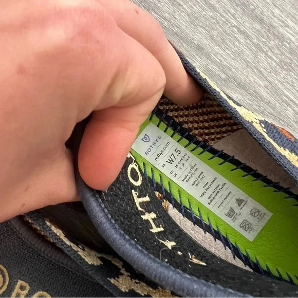 Rothy's The Square Big Cat Textile Flat Comfort Shoes Women’s - Picture 4 of 7